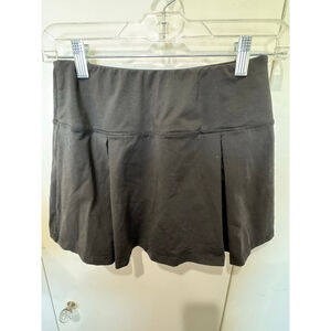Women's Pleated athletic tennis Skort Black Size S 1.5” inner shorts inseam